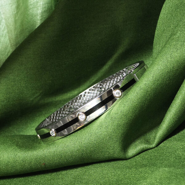 18KT Rodium Polish Gold Kada - Image 1