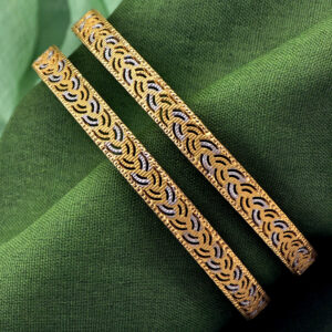Gold Rodium Bangle